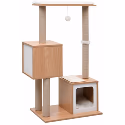 Avec ce joli arbre à chat, vos chats peuvent gratter, percher, se cacher, grimper et se détendre à leur guise. Il convient à  ...