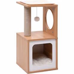 Avec ce joli arbre à chat, vos chats peuvent gratter, percher, se cacher, grimper et se détendre à leur guise. Il convient à  ...