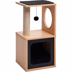 Avec ce joli arbre à chat, vos chats peuvent gratter, percher, se cacher, grimper et se détendre à leur guise. Il convient à  ...