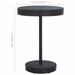 VidaXL 45859 table de jardin Noir - Vue supplémentaire 4