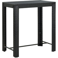 VidaXL 45874 table de jardin Noir