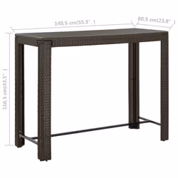 VidaXL 45876 table de jardin Marron - Vue supplémentaire 6