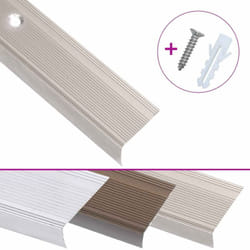 Vidaxl - Nez de marche forme en l 5 pcs aluminium 90 cm champagne