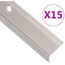 Vidaxl - Nez de marche forme en l 15 pcs aluminium 90 cm champagne