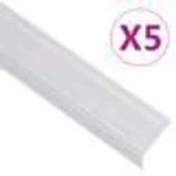 vidaXL Nez de marche forme en L 5 pcs aluminium 100 cm argenté