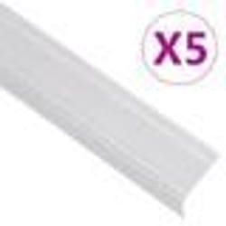 vidaXL Nez de marche forme en L 5 pcs aluminium 100 cm argenté