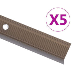 Vidaxl - Nez de marche Forme en l 5 pcs Aluminium 100 cm Marron