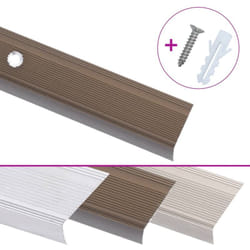 Vidaxl - Nez de marche Forme en l 5 pcs Aluminium 100 cm Marron