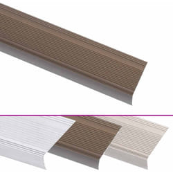 Vidaxl - Nez de marche forme en l 15 pcs aluminium 100 cm marron