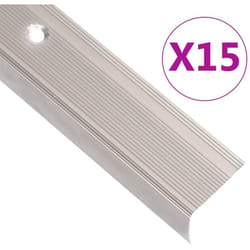 Vidaxl - Nez de marche forme en l 15 pcs aluminium 100 cm champagne