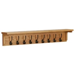 VIDAXL Porte-manteau Bois Massif - Chêne