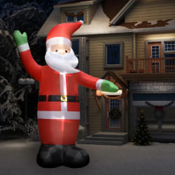 vidaXL Père Noël Gonflable 4,5 m avec LED