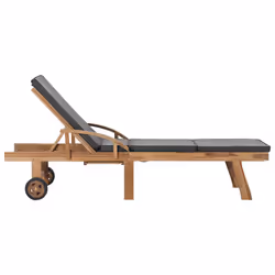 VidaXL 3054634 chaise d'extérieur Linge Siège rembourré Teck Gris - Vue supplémentaire 4