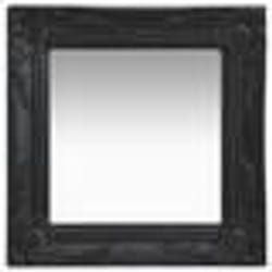 vidaXL Miroir mural style baroque 40x40 cm noir - TU
