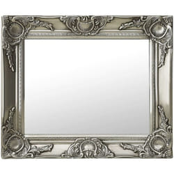 Miroir mural style baroque 50x40 cm Argenté vidaXL