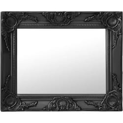Vidaxl - Miroir mural style baroque 50x40 cm noir