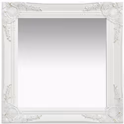 Ce miroir mural magnifique avec son cadre ornementé crée une atmosphère baroque dans votre salle de bain ou dressing. Ce miro ...