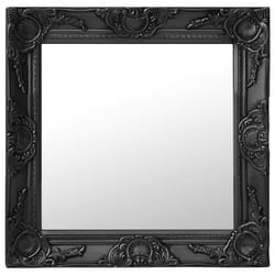 vidaXL Miroir mural style baroque 50x50 cm noir - TU