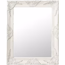 Ce miroir mural magnifique avec son cadre ornementé crée une atmosphère baroque dans votre dressing. Ce miroir à l'aspect anc ...