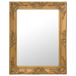 vidaXL Miroir mural style baroque 50x60 cm Doré - TU