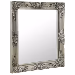 vidaXL Miroir mural style baroque 50x60 cm Argenté - TU