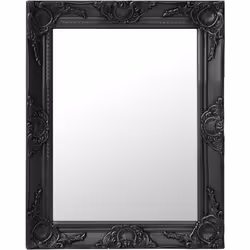 Ce miroir mural magnifique avec son cadre ornementé crée une atmosphère baroque dans votre dressing. Ce miroir à l'aspect anc ...