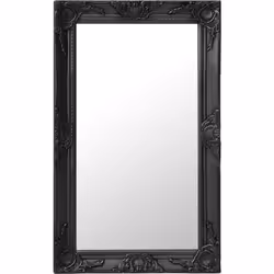 Ce miroir mural magnifique avec son cadre ornementé crée une atmosphère baroque dans votre dressing. Ce miroir à l'aspect anc ...