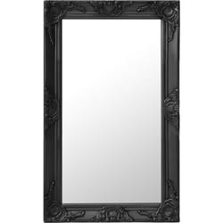 Vidaxl - Miroir mural style baroque 50x80 cm noir