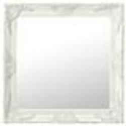 vidaXL Miroir mural style baroque 60x60 cm Blanc - TU