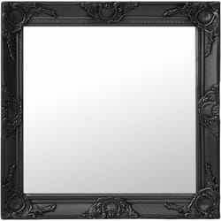 Vidaxl - Miroir mural style baroque 60x60 cm noir