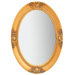 vidaXL Miroir mural style baroque 50x70 cm Doré - TU