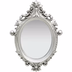 Ce miroir mural magnifique avec son cadre ornementé crée une atmosphère baroque dans votre salle de bain ou dressing. Ce miro ...