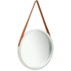 Vidaxl - Miroir mural avec sangle 50 cm Argenté