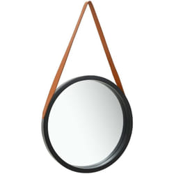 Vidaxl - Miroir mural avec sangle 50 cm Noir