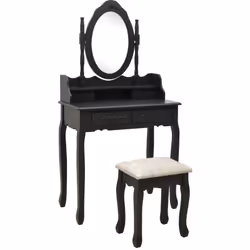 Faites votre routine matinale avec style avec notre ensemble de coiffeuse chic et charmant ! Cette élégante coiffeuse, faite  ...
