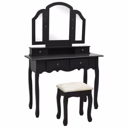 VidaXL 289324, Noir, Panneaux MDF, Bois, 1 pièce(s)