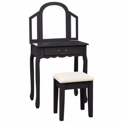 VidaXL 289336, Noir, Panneaux MDF, Bois, 1 pièce(s)