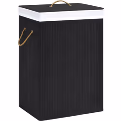 Ce panier à linge en bambou est une solution idéale pour tous les ménages. Il garde votre linge sale hors des regards et cons ...