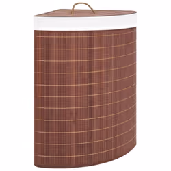 Ce panier à linge d'angle en bambou est une solution idéale pour tous les ménages. Il garde votre linge sale hors de vue et c ...