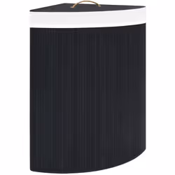 Ce panier à linge d'angle en bambou est une solution idéale pour tous les ménages. Il garde votre linge sale hors de vue et c ...