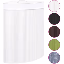 Ce panier à linge d'angle en bambou est une solution idéale pour tous les ménages. Il garde votre linge sale hors de vue et c ...