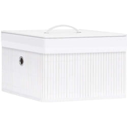 Vidaxl - Boîtes de rangement en bambou 4 pcs Blanc