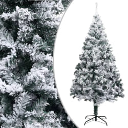 VIDAXL Sapin de Noël floqué 180 cm - Vert