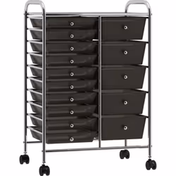 Ce chariot à tiroirs présente un style concis et pratique, qui vise à offrir suffisamment d'espace pour garder votre bureau e ...