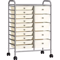 Ce chariot à tiroirs présente un style concis et pratique, qui vise à offrir suffisamment d'espace pour garder votre bureau e ...