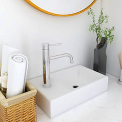 Lavabo 400x220x90 mm smc Blanc Vidaxl
