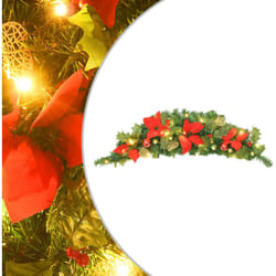 Vidaxl - Arche de Noël avec lumières led Vert 90 cm pvc