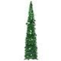 vidaXL Sapin de Noël artificiel escamotable vert 120 cm PET - TU