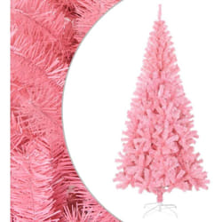 Vidaxl - Sapin de Noël artificiel avec support rose 210 cm pvc