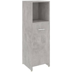 Vidaxl - Armoire de salle de bain Gris béton 30x30x95 cm Bois ingénierie